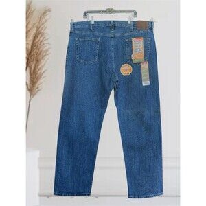 Wrangler 9WRGAMS Advanced Comfort Men’s W42 L30 Regular Fit 4-Way Flex Blue Jean